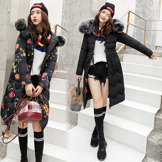 Women wear mid-length cotton jacket on both sides