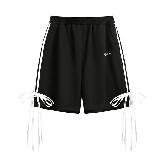 Side Striped Lace-up Casual Shorts Men