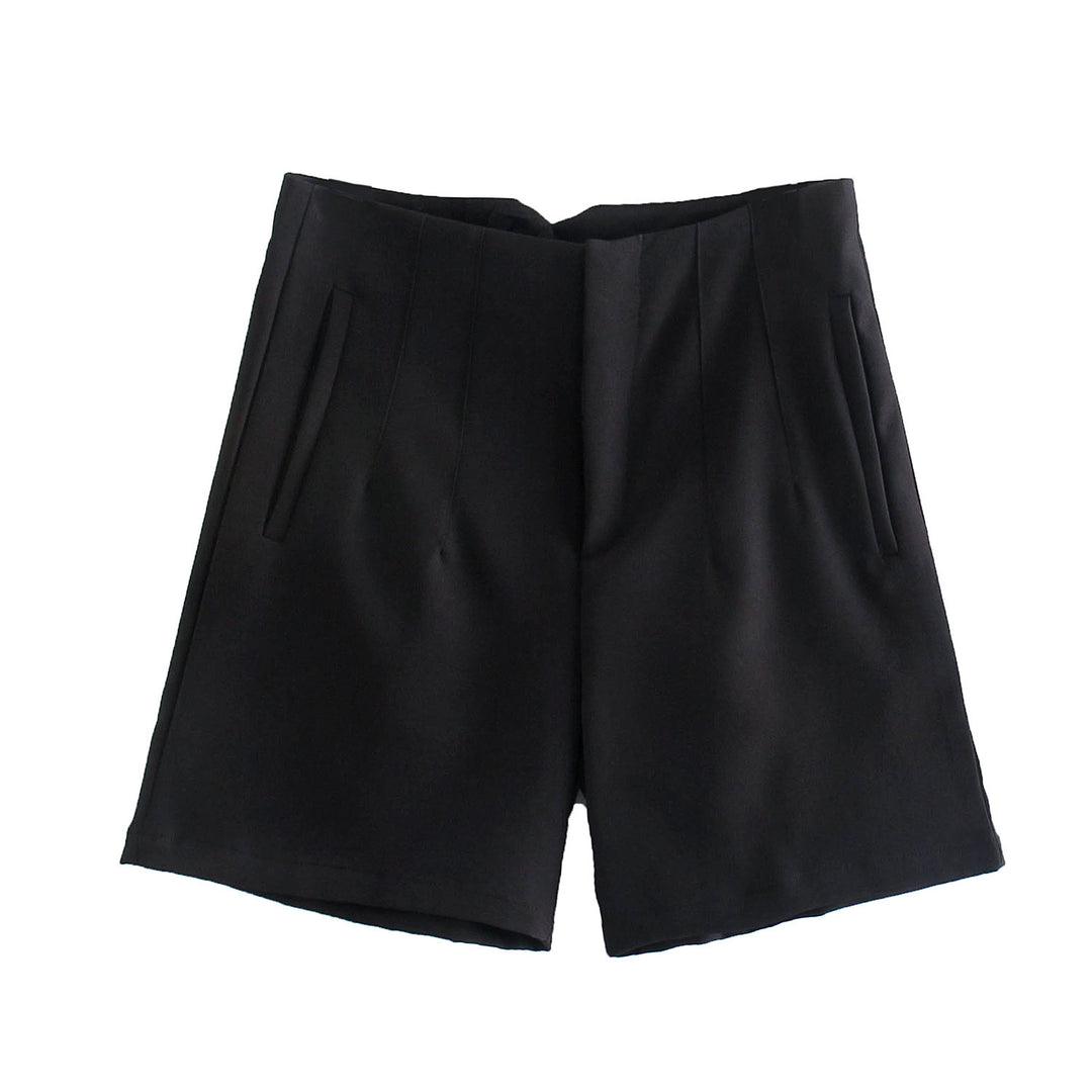 Temperament Simple High Waist Casual Shorts Women
