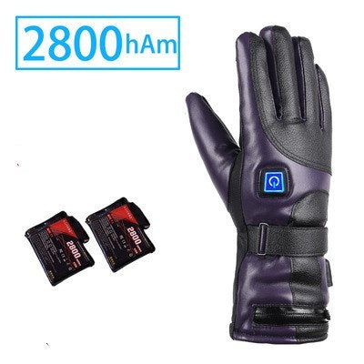 Lithium battery electric heating gloves for men and women