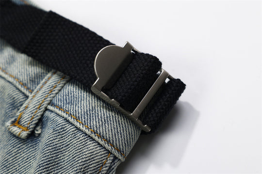 Fashion Inkjet Gradient Denim Shorts Men
