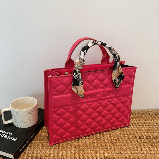 Fashion Retro Atmosphere Silk Scarf Handbag