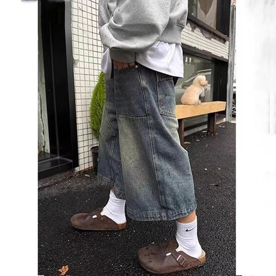 American Retro Denim Shorts For Men And Women