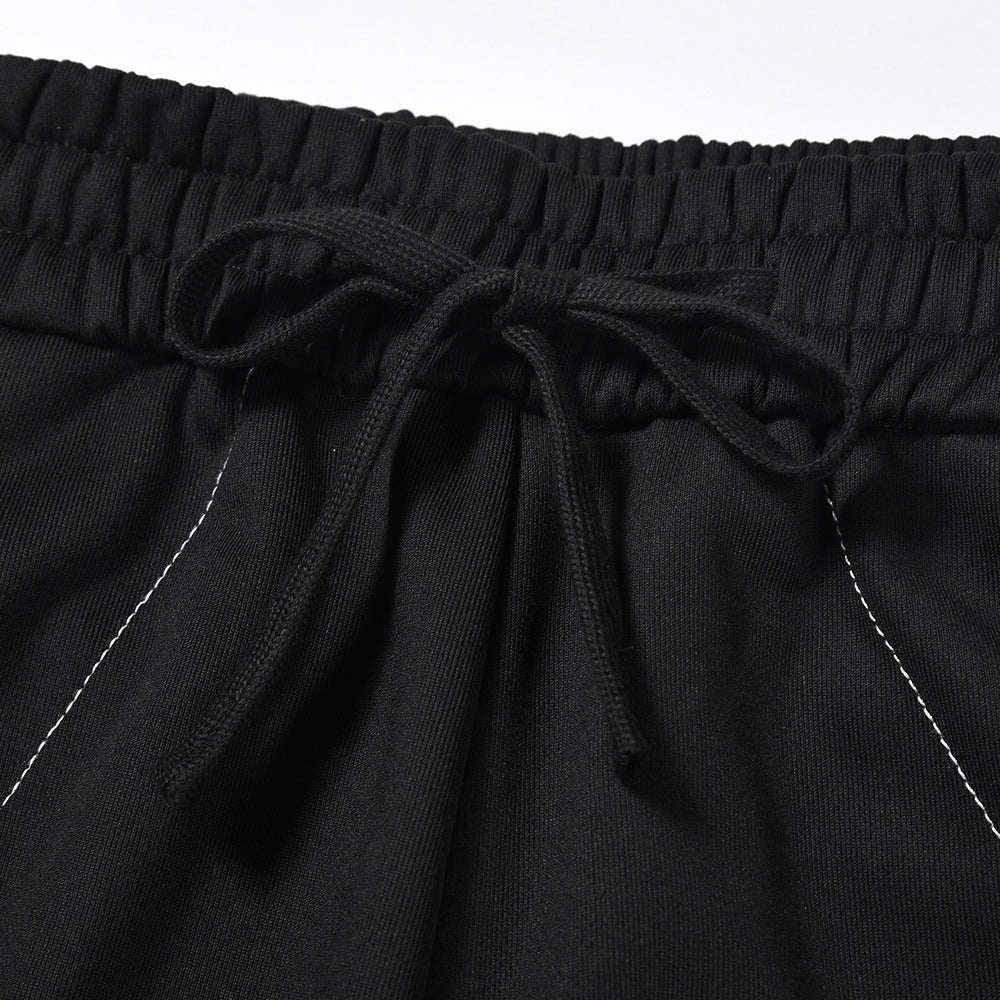 Line Embroidery Casual Trousers For Men