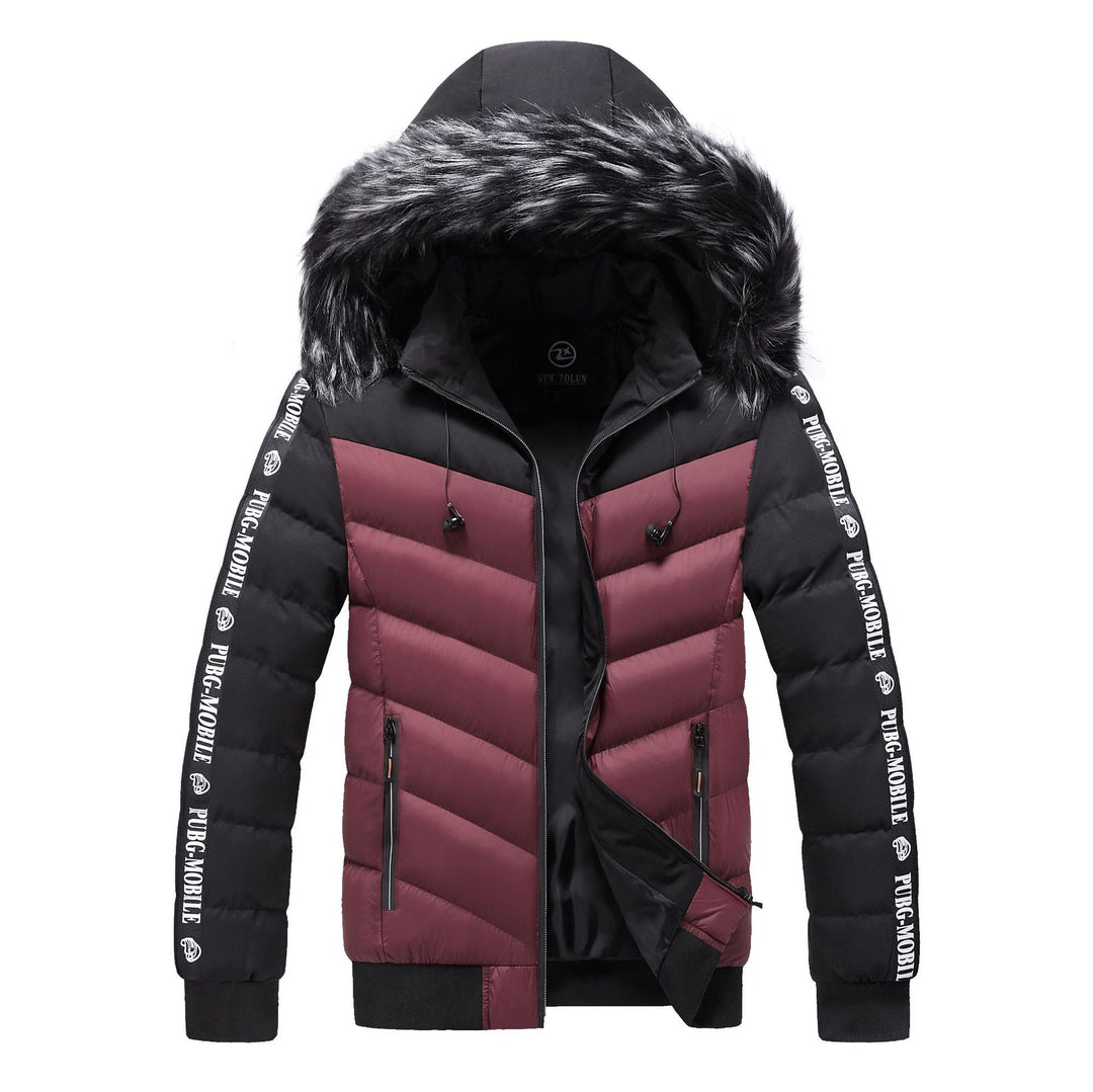 Men's Winter Fur Collar Cotton Padded Jacket