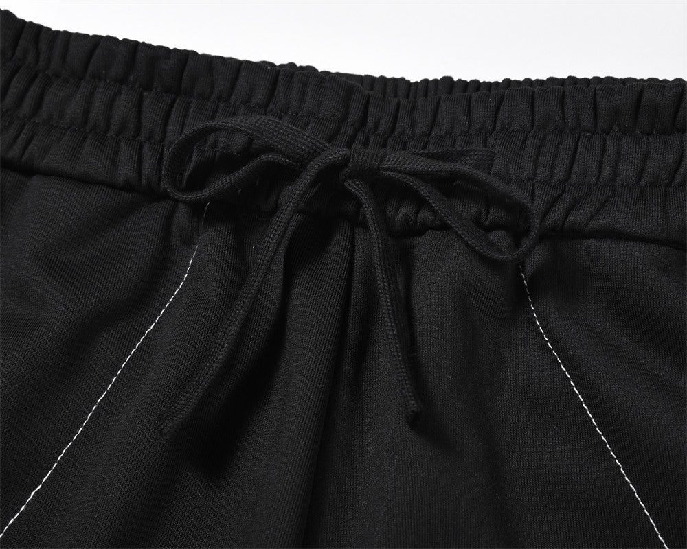 Line Embroidery Casual Trousers For Men