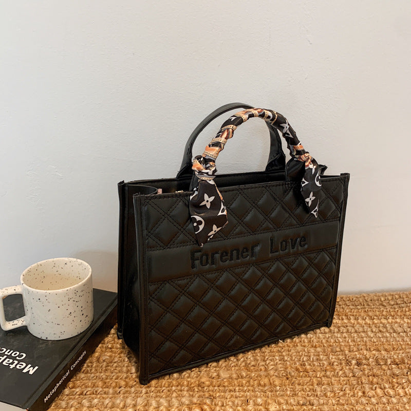 Fashion Retro Atmosphere Silk Scarf Handbag
