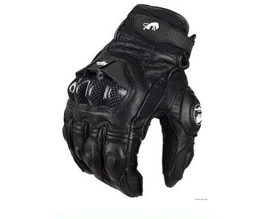 Motorcycle Locomotive Equipment Knight Carbon Fiber Leather Windproof Men and women Four Seasons Anti-fall Off-road Racing Riding Gloves