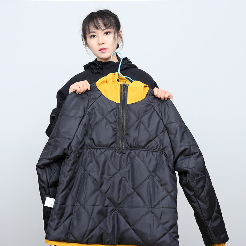 Women's Jacket Women Bf Loose Function Windproof Overalls
