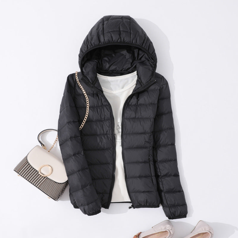 Slim Slimming Portable Short And Thin Down Jacket Women
