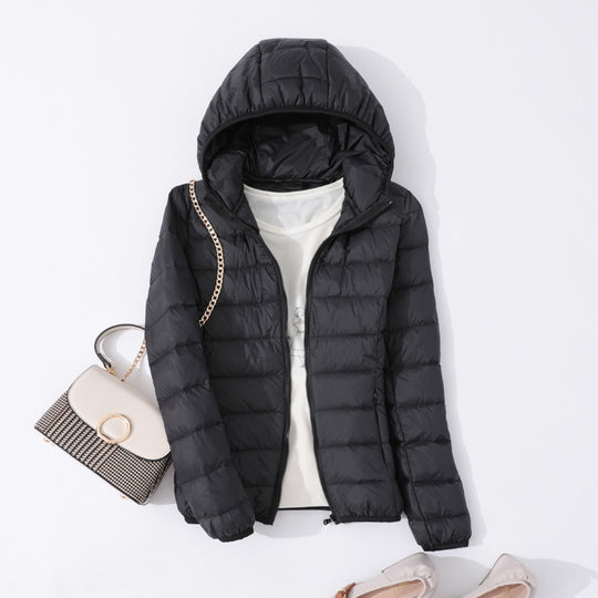Slim Slimming Portable Short And Thin Down Jacket Women
