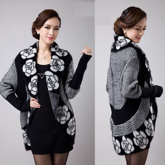 Fashion Imitation Mink Velvet Jacket Sweater Women Spring New Style