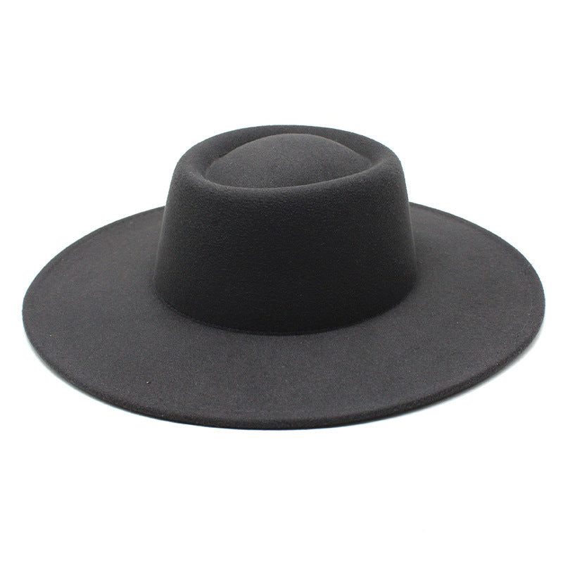 Men And Women Fashion Simple Felt Bowler Hat