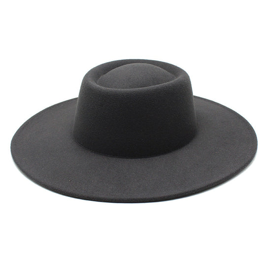 Men And Women Fashion Simple Felt Bowler Hat
