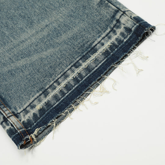 Fashion Holes Straight-leg Denim Men Trousers