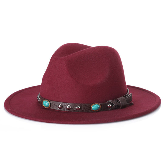 New Fashion Woolen Top Hat Jazz Hat For Men