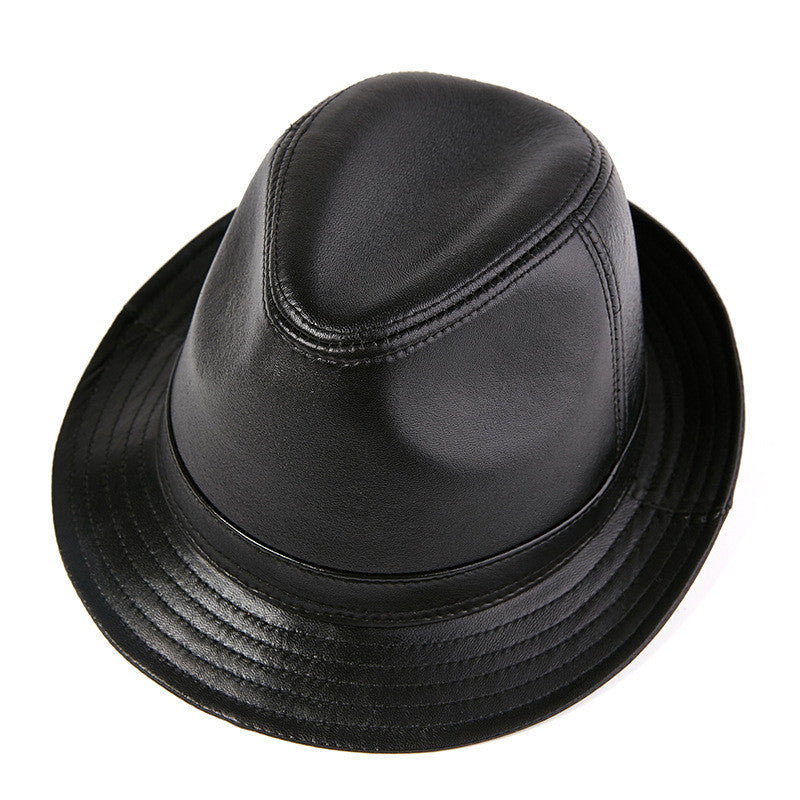 Real Sheepskin Hat Men Autumn And Winter Retro Gentleman