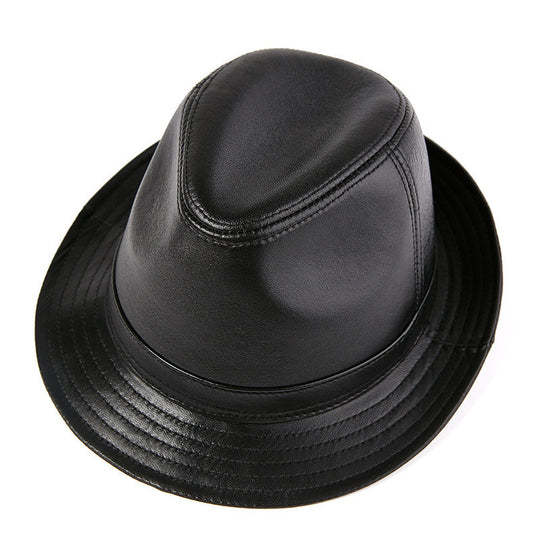 Real Sheepskin Hat Men Autumn And Winter Retro Gentleman