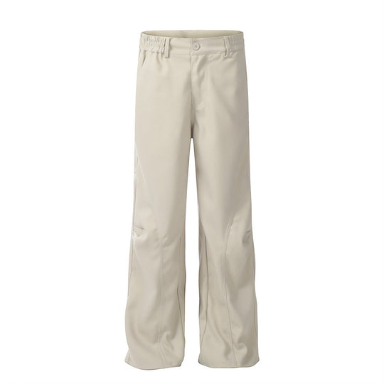 Solid Color Loose Casual Trousers Men