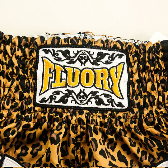 Leopard Print Muay Thai Shorts Men And Women Training Wear