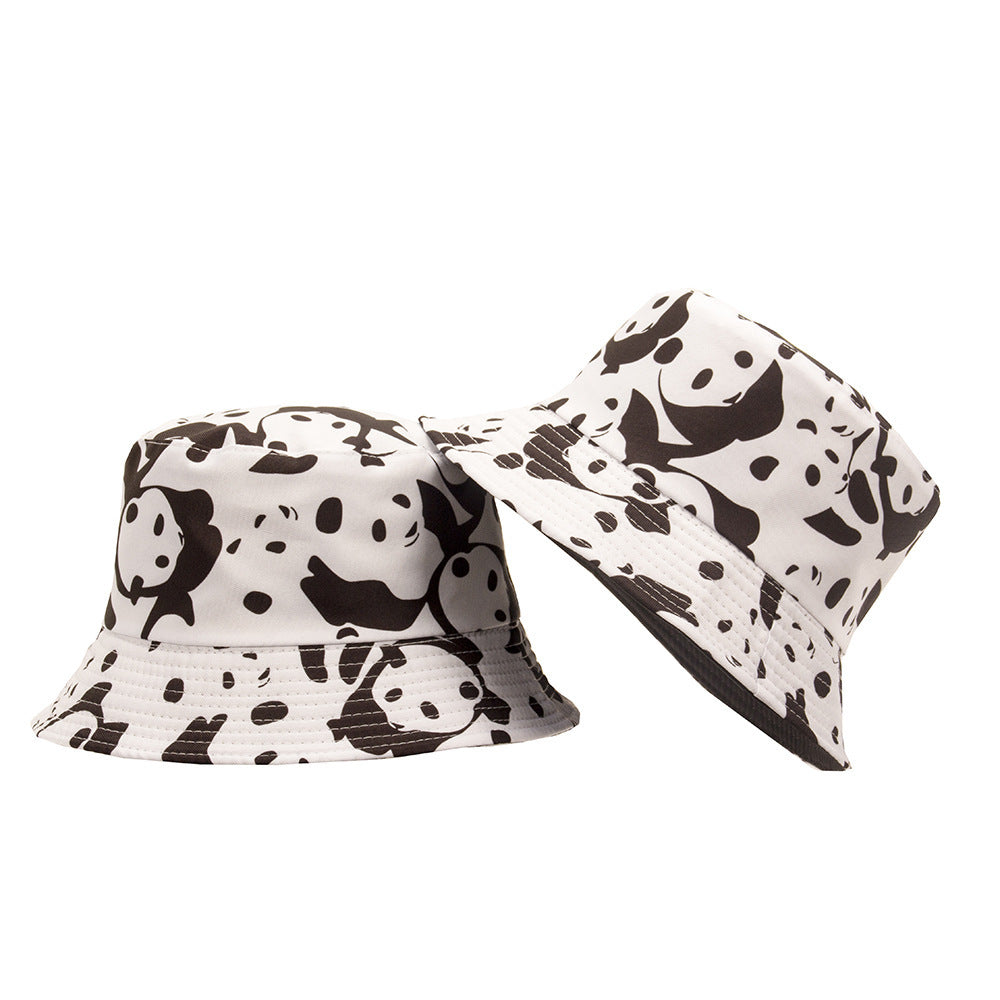 Cow Fisherman Hat Double-sided Men And Women