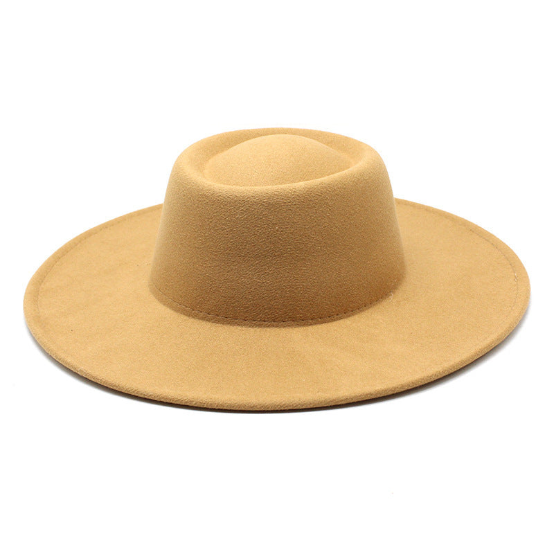 Men And Women Fashion Simple Felt Bowler Hat