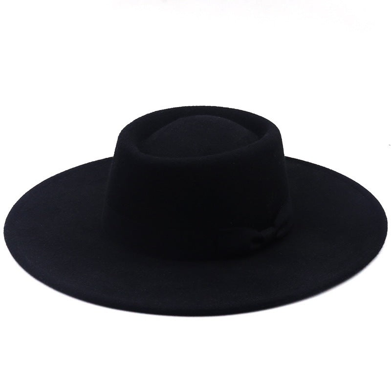 Top Hat Men And Women Concave Black Top Hat Felt Hat