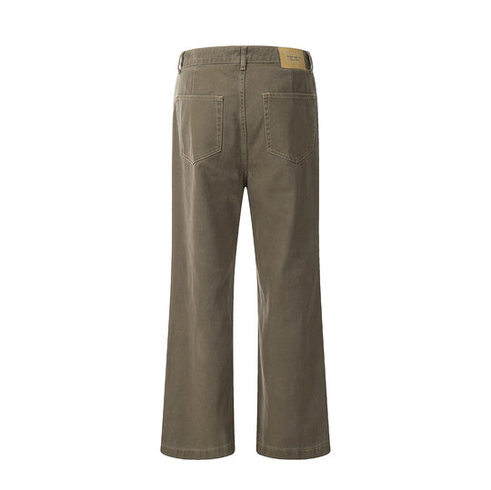 Fashion Denim Straight-leg Trousers Men