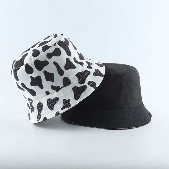 Cow Fisherman Hat Double-sided Men And Women