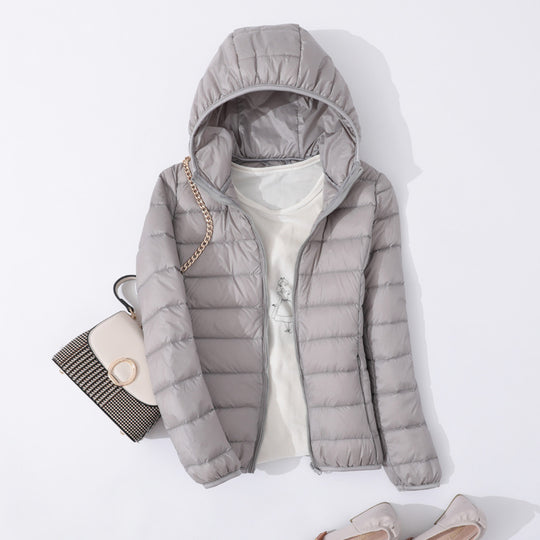 Slim Slimming Portable Short And Thin Down Jacket Women
