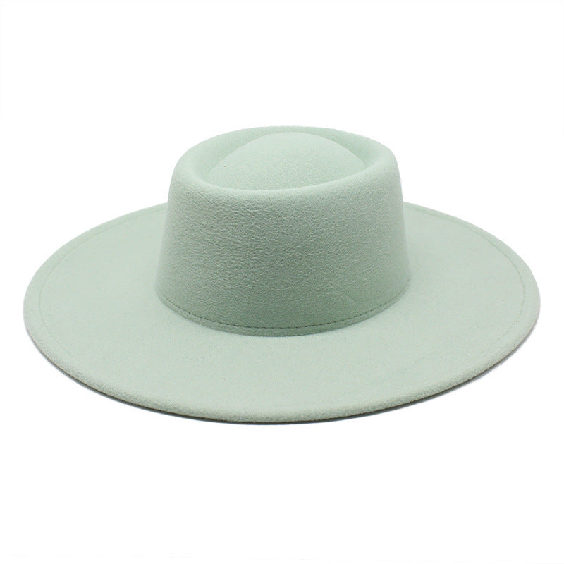 Men And Women Fashion Simple Felt Bowler Hat