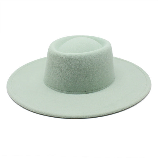 Men And Women Fashion Simple Felt Bowler Hat