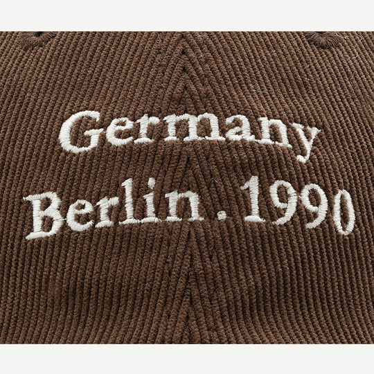 Men And Women Fashion Wide Eaves Corduroy Baseball Hat