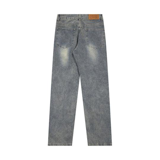 Heavy Industry Wash Denim Trousers Men