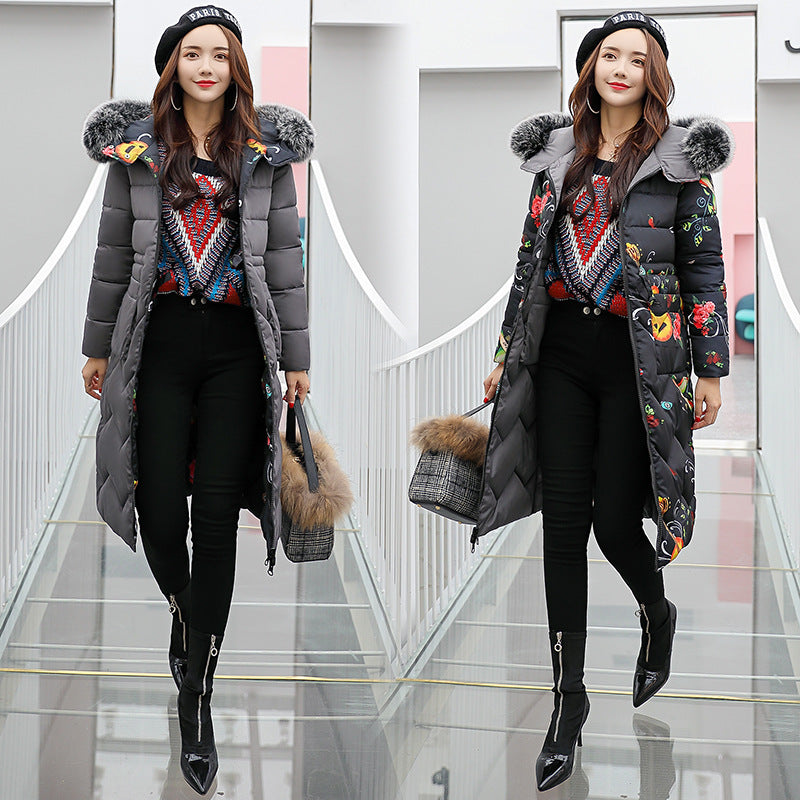 Women wear mid-length cotton jacket on both sides