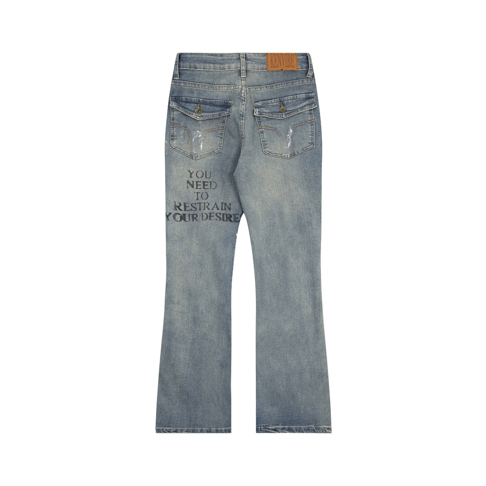 Retro Loose Wide Leg Trousers For Men