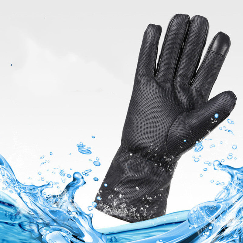 Lithium battery electric heating gloves for men and women