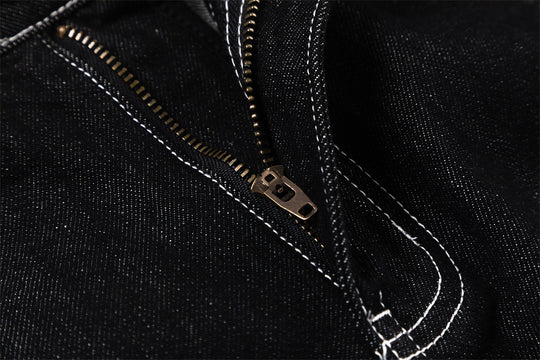 Stylish Multi-pocket Denim Trousers For Men