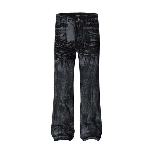 Tie Dye Fashionable Denim Trousers Men