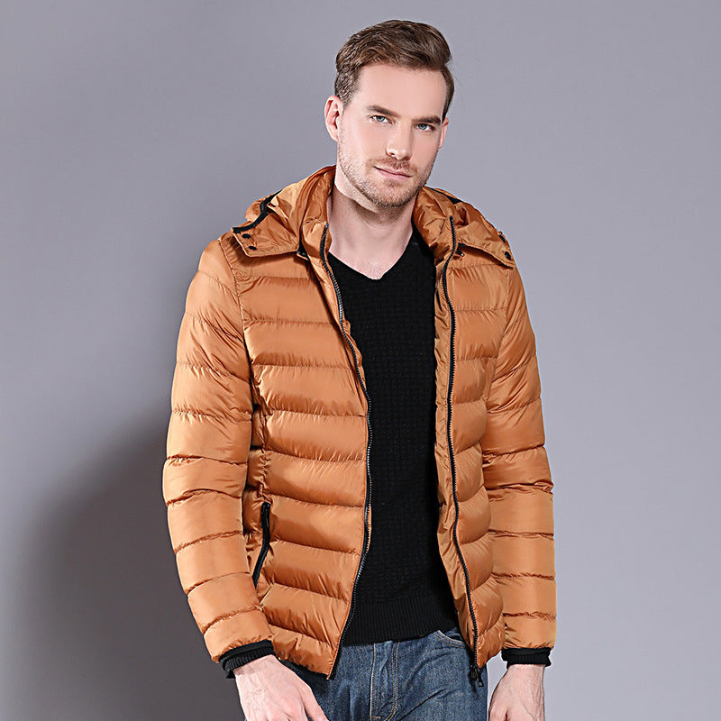 Winter Hooded Down Cotton Padded Jacket Male