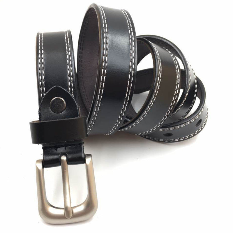 Car thread ladies belt belt cowhide needle