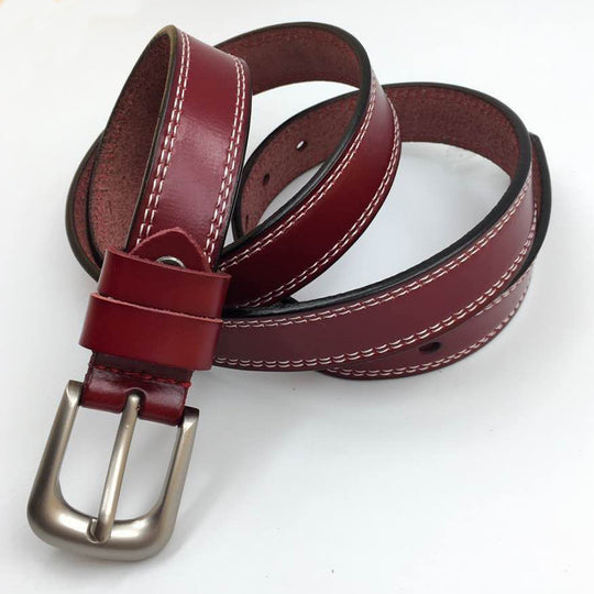 Car thread ladies belt belt cowhide needle