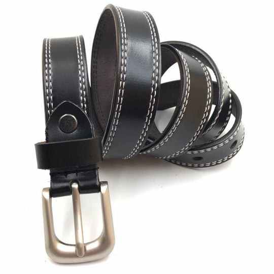 Car thread ladies belt belt cowhide needle
