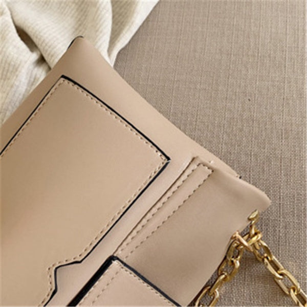 Chain stud shoulder bag