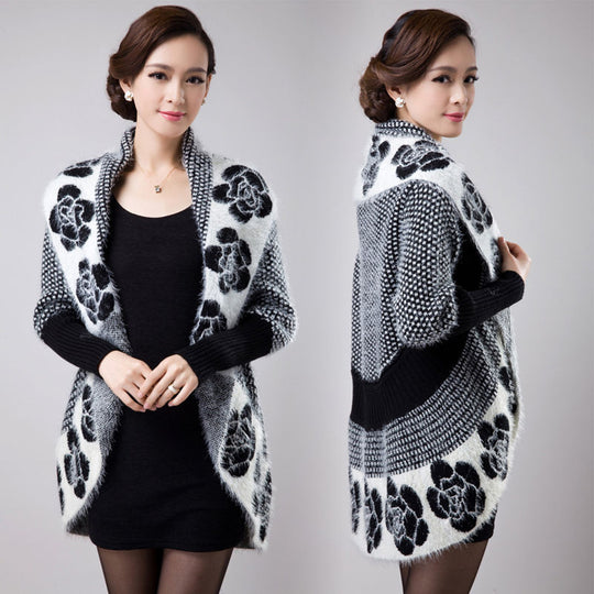 Fashion Imitation Mink Velvet Jacket Sweater Women Spring New Style