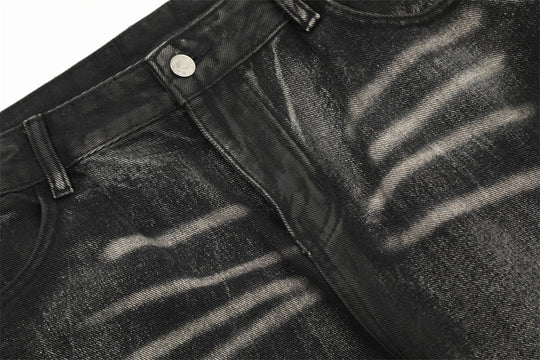 Fashion Stitching Straight Loose Trousers Men