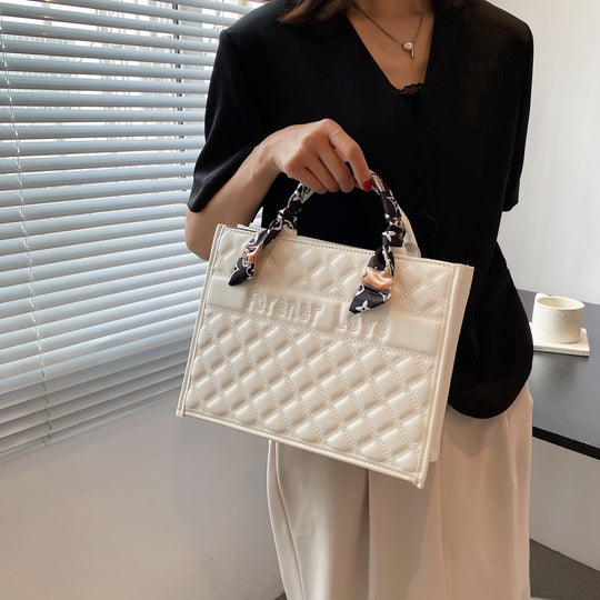 Fashion Retro Atmosphere Silk Scarf Handbag