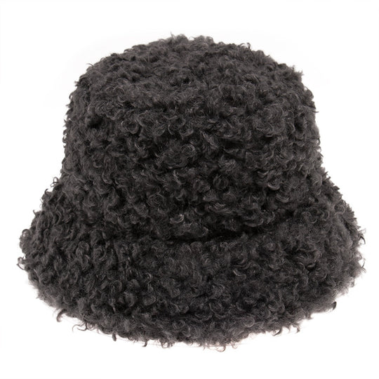 Lamb Wool Fisherman Hat Men Sunhat