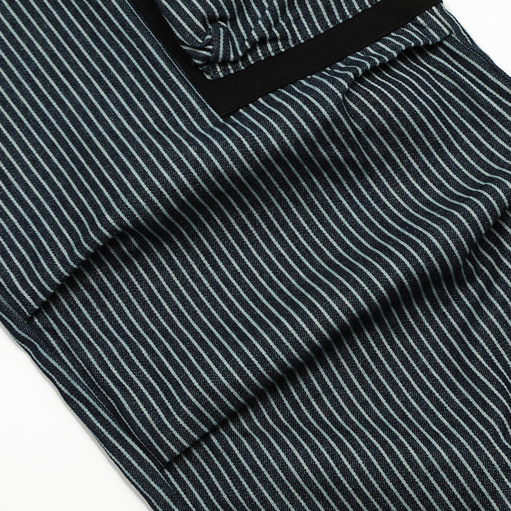 Vertical Stripes Tooling Straight-leg Trousers Men