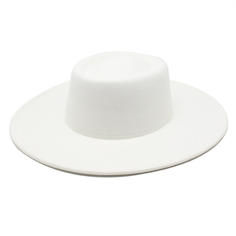 Men And Women Fashion Simple Felt Bowler Hat